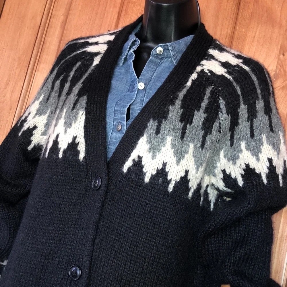 Ralph Lauren Fair Isle Wool Blend Cardigan - Picture 2 of 11